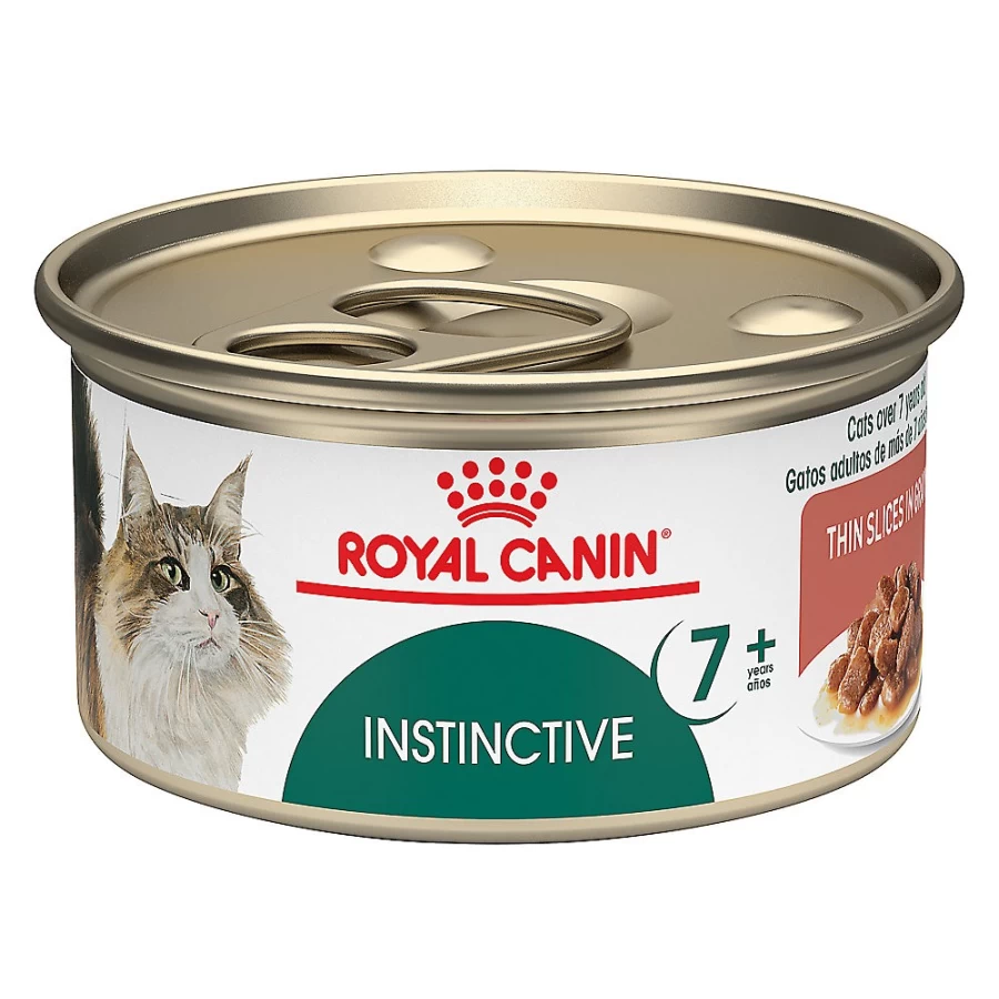 Royal Canin Feline Health Nutrition Instinctive 7+ Thin Slices in Gravy Wet Cat Food for Senior Cats - 3 oz Can by PetSmart