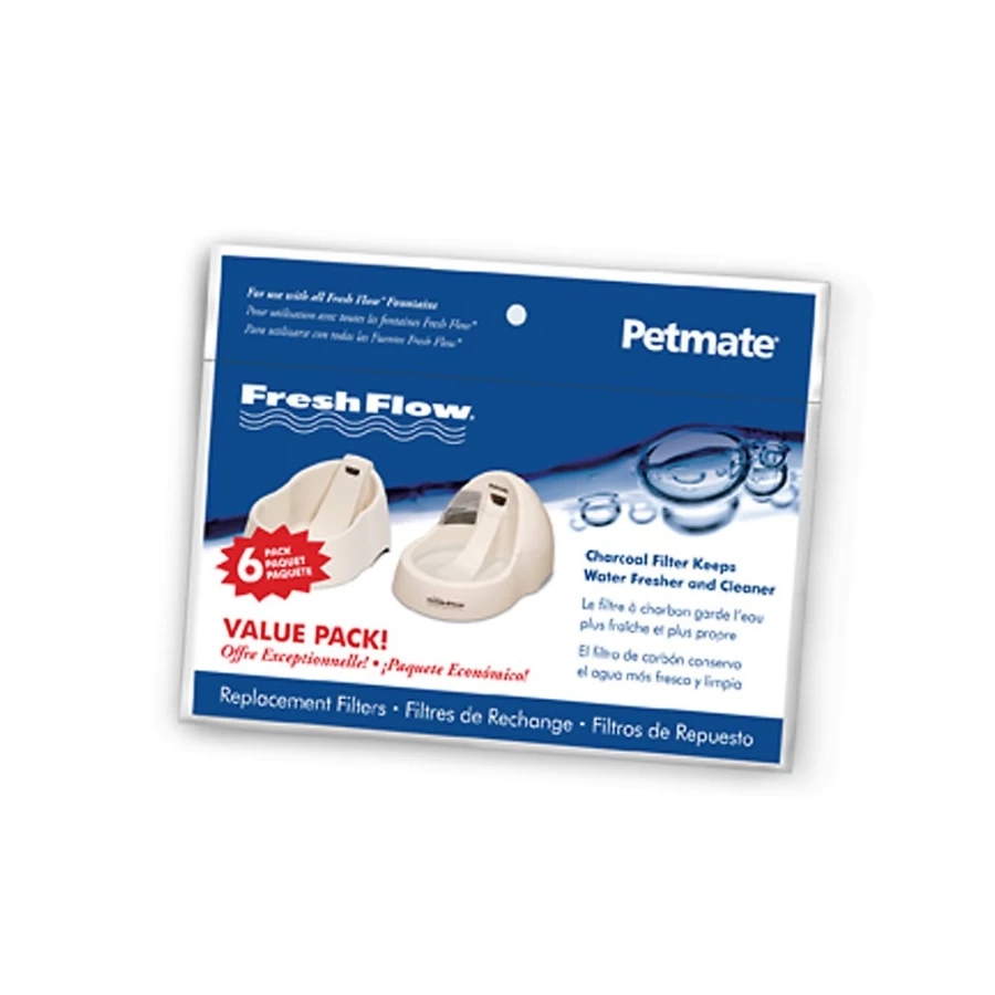 PetSmart Petmate Fresh Flow Replacement Water Filters - 6 Pack for Dogs & Cats