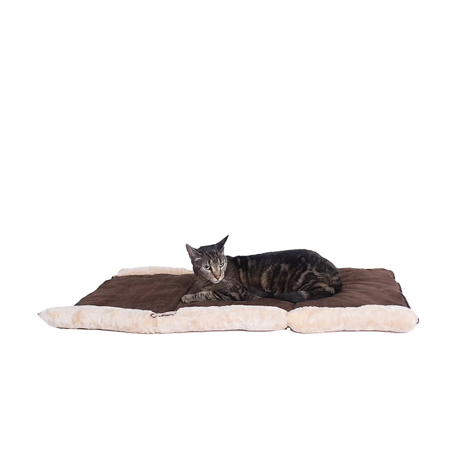 PetSmart Armarkat 2-in-1 Cat Tunnel and Bed in Mocha Beige - Cozy Hideaway for Cats