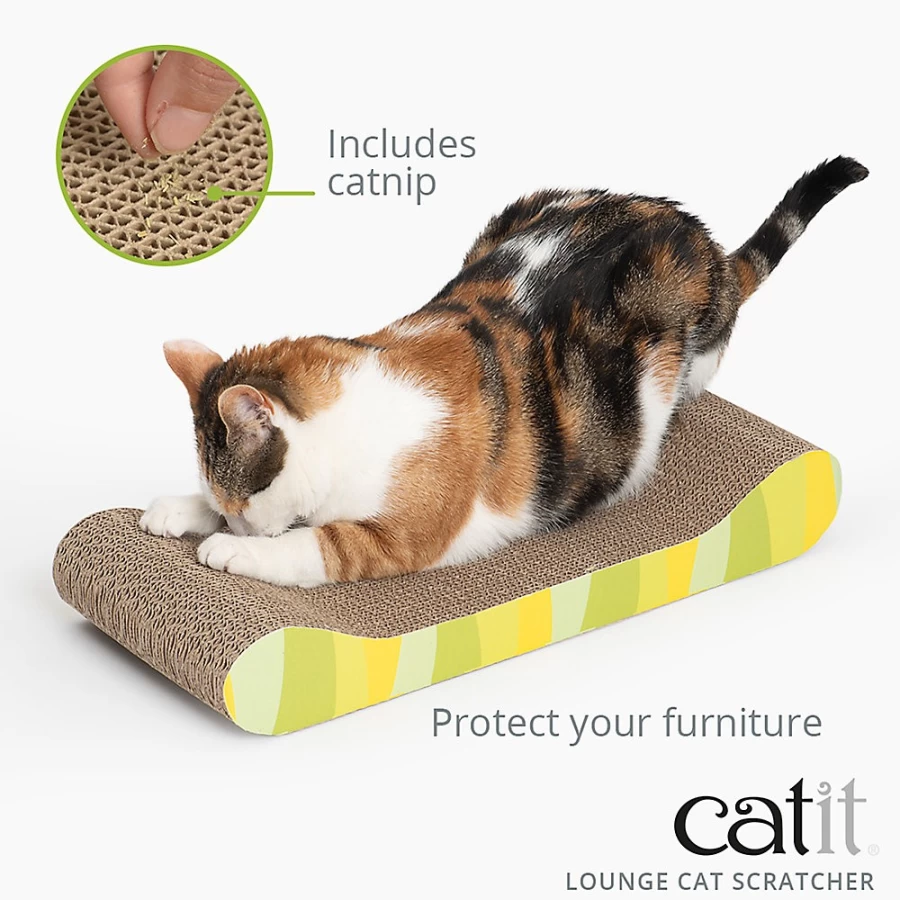 PetSmart Catit Scratching Lounge - Premium Cat Scratcher with Catnip for Indoor Cats