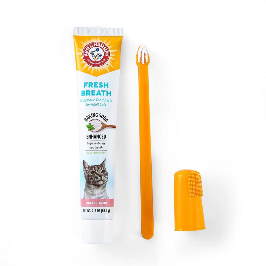 PetSmart Arm & Hammer Cat Dental Care Kit - Tuna Flavor Toothpaste & Brush for Fresh Breath