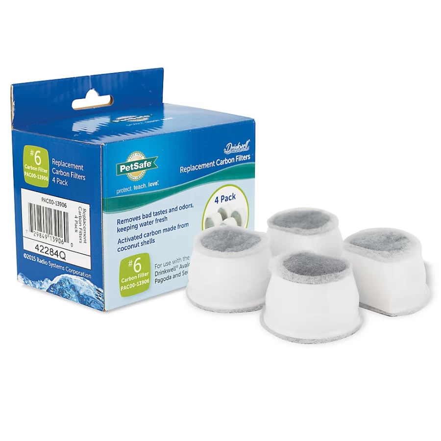 PetSmart Drinkwell Pet Fountain Replacement Charcoal Filters for Fresh Water - PetSafe Compatible