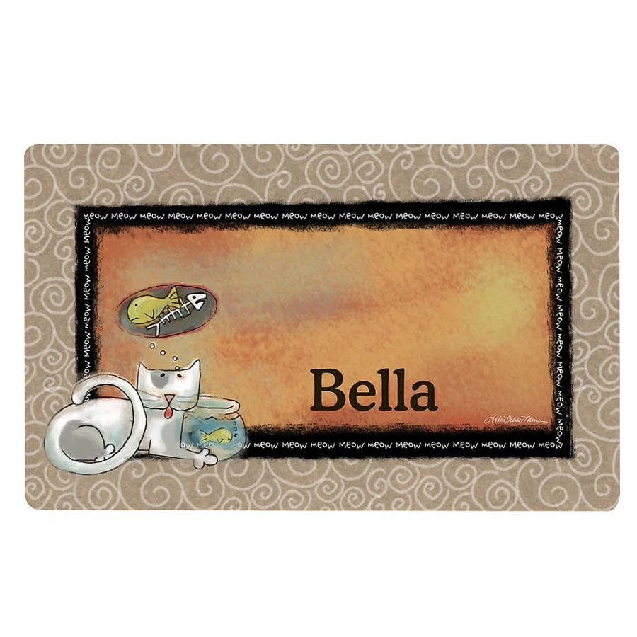 PetSmart Personalized Drymate Kitty Waterproof Cat Mat - Custom Non-Slip Pet Feeding Mat