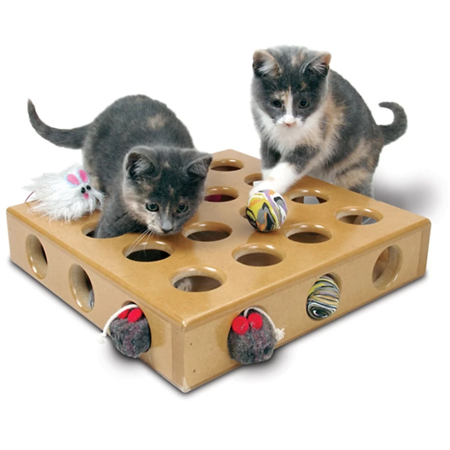 PetSmart SmartCat Interactive Peek-a-Prize Puzzle Box - Enrichment Toy for Cats