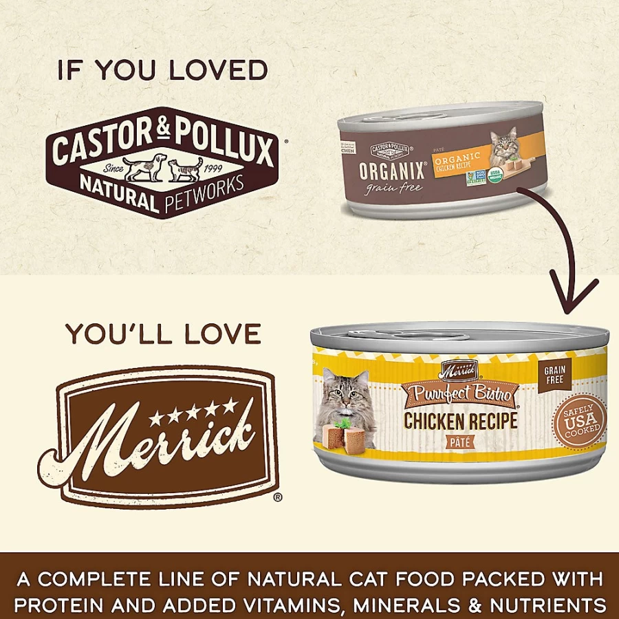 PetSmart Organix by Castor & Pollux Grain-Free Organic Wet Cat Food for All Life Stages - 3 Oz. Can