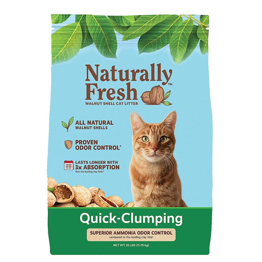 PetSmart Naturally Fresh Clumping Walnut Cat Litter - Low Dust, Eco-Friendly, Natural Odor Control