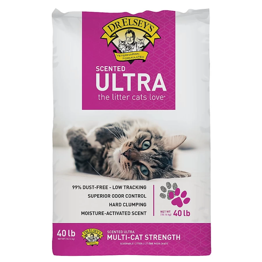 PetSmart Dr. Elsey's Precious Cat Ultra Clumping Clay Litter - Scented, Low Dust, Multi-Cat, Low Tracking Formula