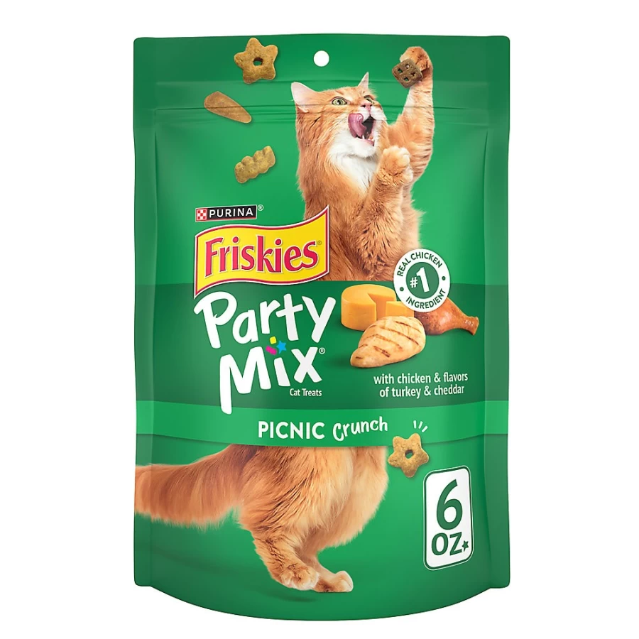 Purina Friskies Party Mix Chicken Cat Treats for All Life Stages - Vitamins Enriched | PetSmart