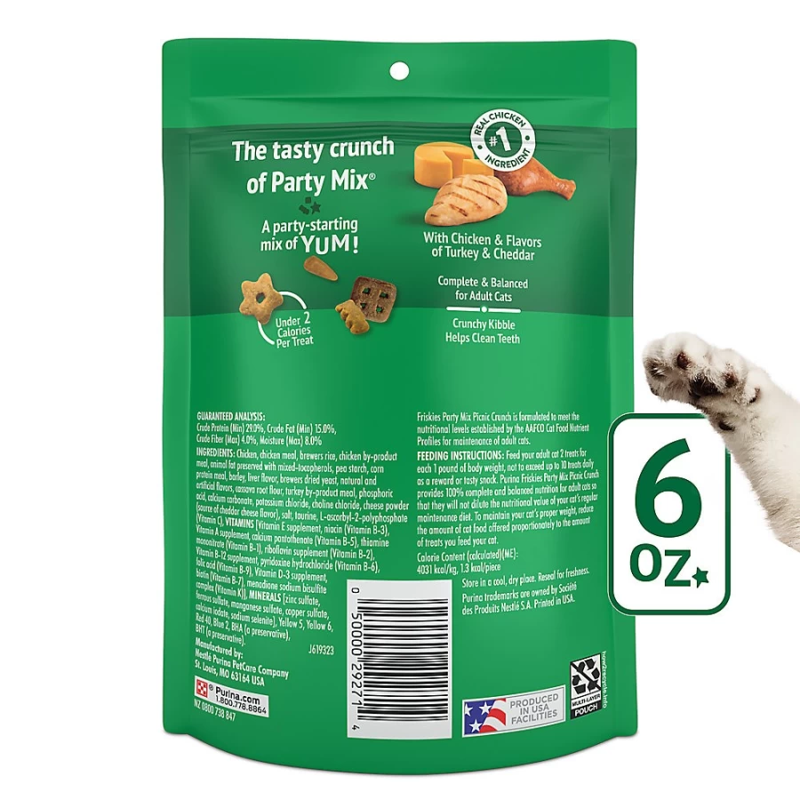 Purina Friskies Party Mix Chicken Cat Treats for All Life Stages - Vitamins Enriched | PetSmart