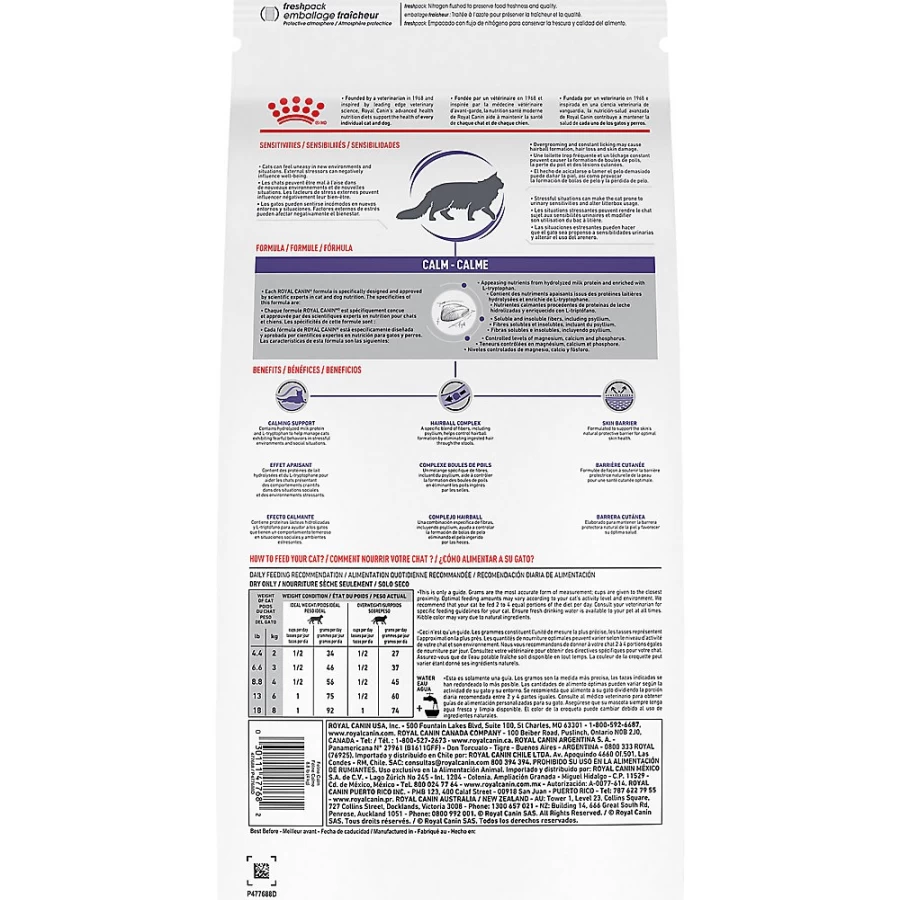 PetSmart Royal Canin Veterinary Diet Adult Calm Dry Cat Food - Stress Relief Formula for Cats