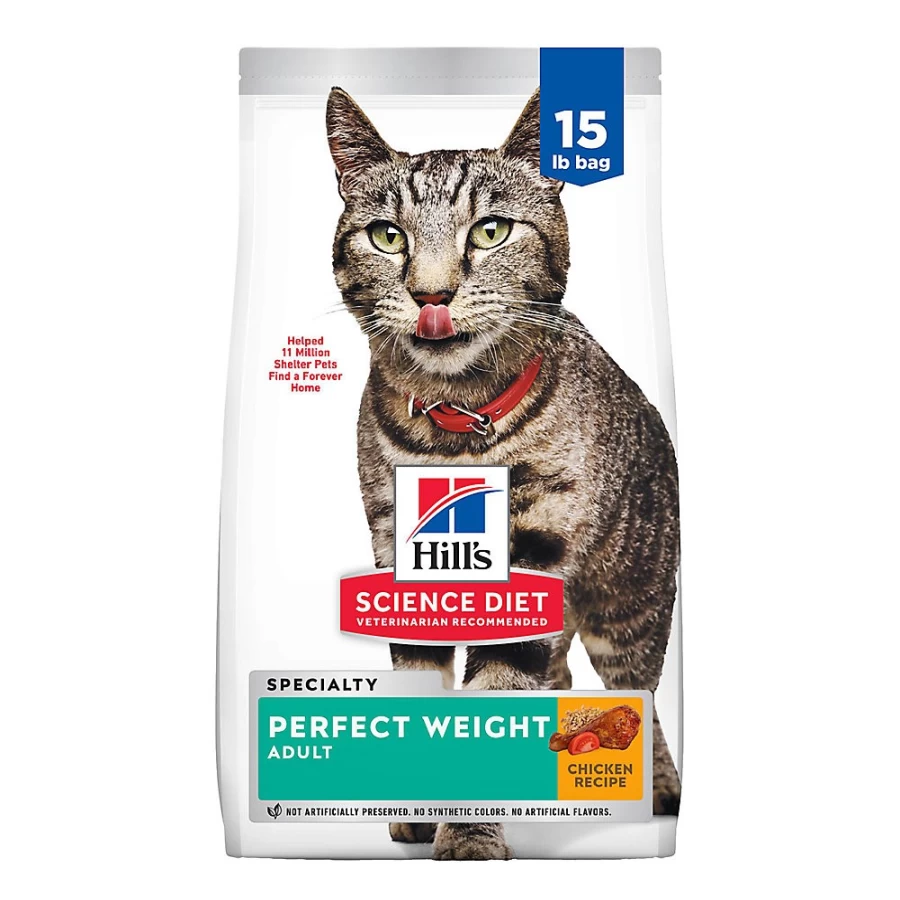 PetSmart Hill's Science Diet Perfect Weight Adult Dry Cat Food - Chicken Recipe for Weight Management