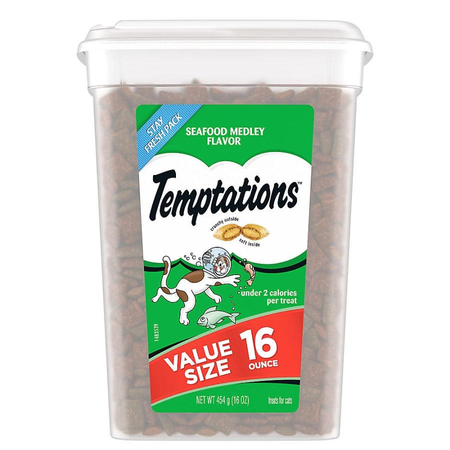 PetSmart Classic Adult Cat Treats - Soft & Crunchy Seafood Medley for Cats