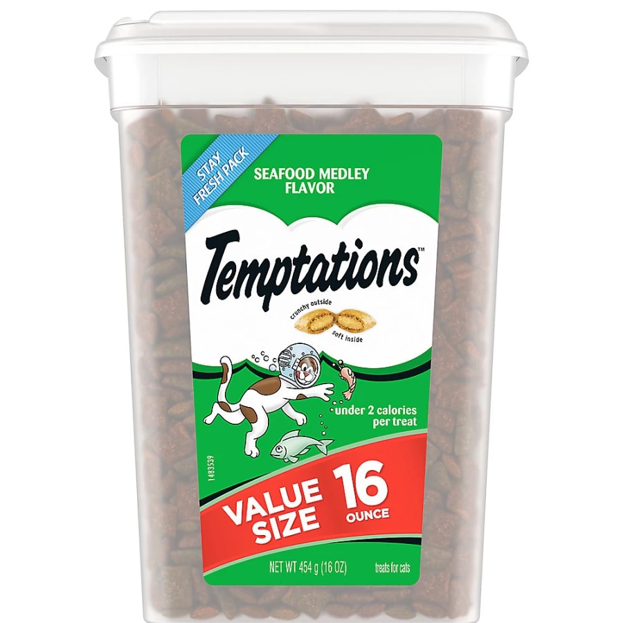 PetSmart Classic Adult Cat Treats - Soft & Crunchy Seafood Medley for Cats