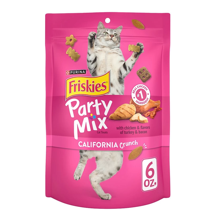 Purina Friskies Party Mix Crunchy & Soft Cat Treats for Training & Play - PetSmart