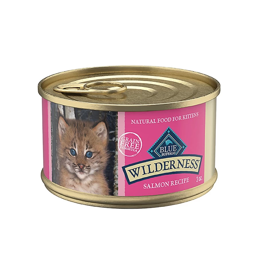 PetSmart Blue Buffalo Wilderness Grain-Free Kitten Wet Cat Food, 3 Oz. - High Protein Natural Recipe