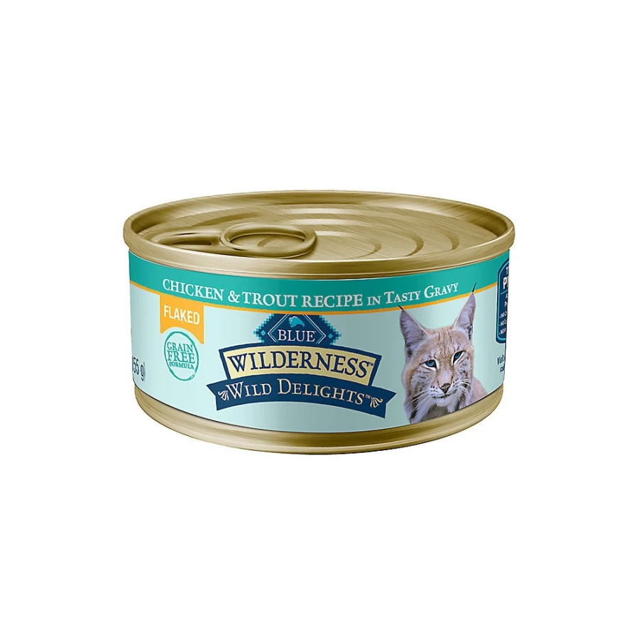 PetSmart Blue Wilderness Grain-Free Adult Wet Cat Food, 5.5 Oz - High Protein Natural Recipe