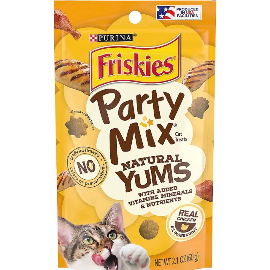 PetSmart Purina Friskies Natural Yums Adult Cat Treats - Chicken Flavor, No Artificial Colors, Healthy Snacks