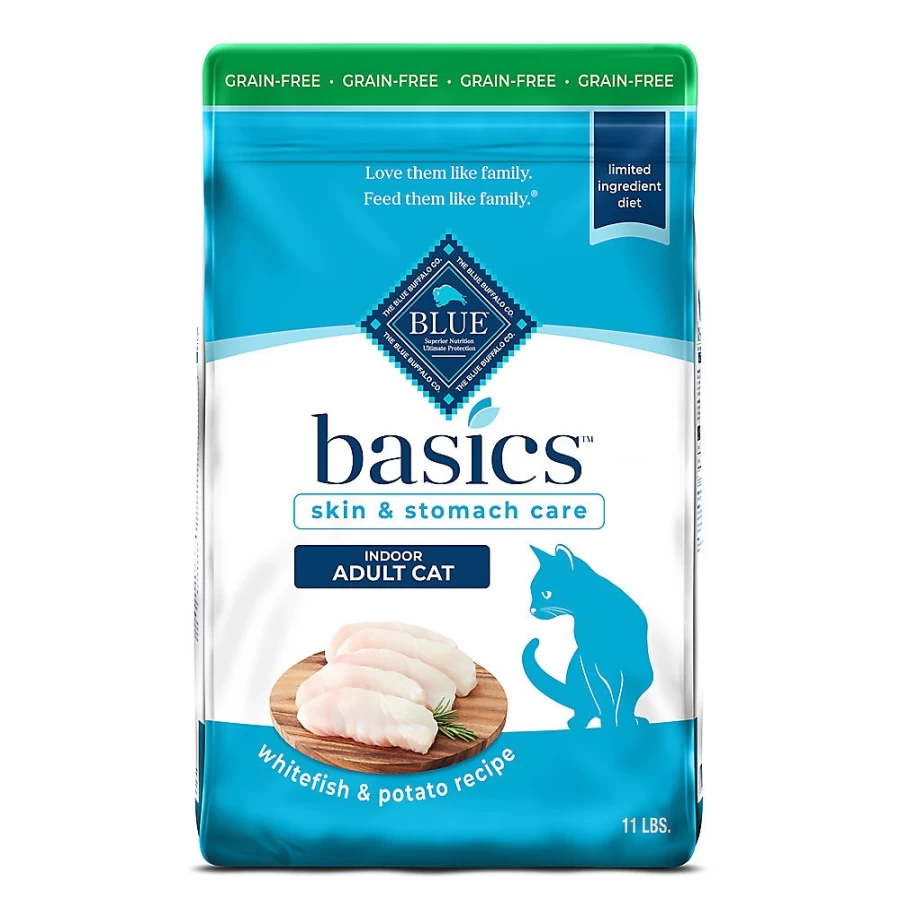 PetSmart Blue Buffalo Basics Grain-Free Adult Dry Cat Food, Fish Recipe for Sensitive Stomachs