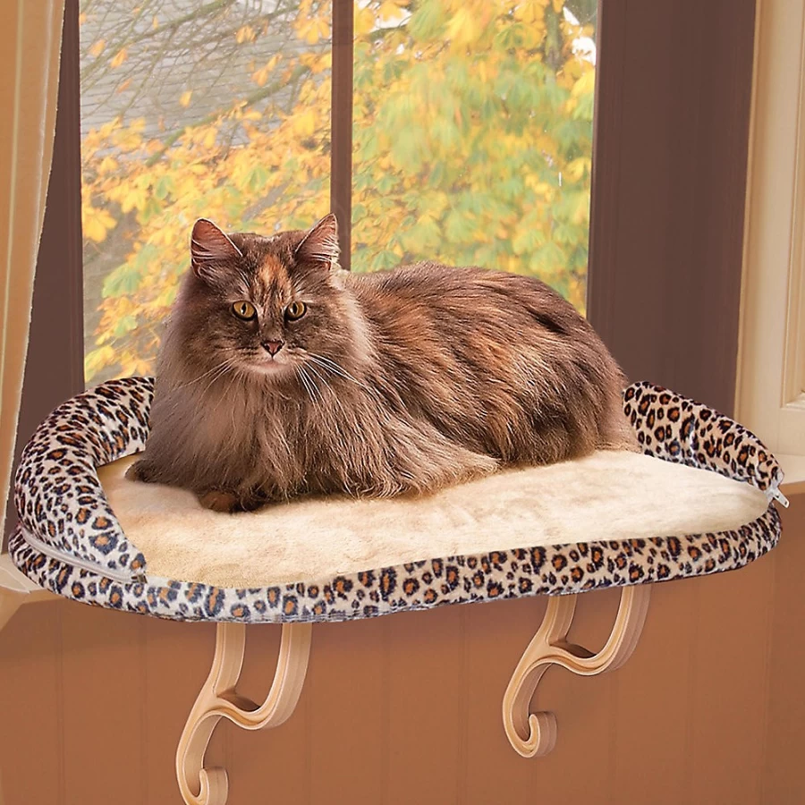 PetSmart Deluxe Bolster Cat Window Perch - Comfortable Kitty Sill for Indoor Cats