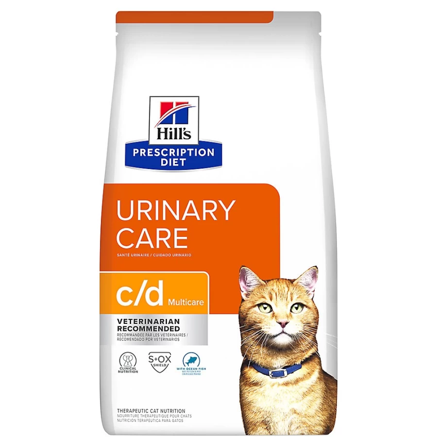 Hill's Prescription Diet c/d Multicare Urinary Care Dry Cat Food - Ocean Fish Flavor | Urinary Health Support | Vet Recommended | Available at PetSmart
