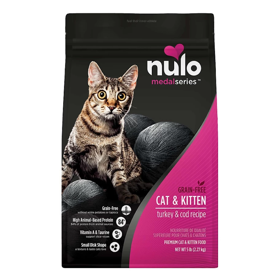 "Nulo MedalSeries Grain-Free Dry Cat Food for All Life Stages - Turkey & Cod Recipe | PetSmart"
