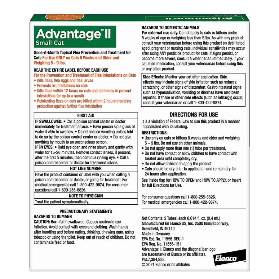 PetSmart Advantage II Flea Treatment for Cats 5-9 lbs - Effective Flea Prevention & Control