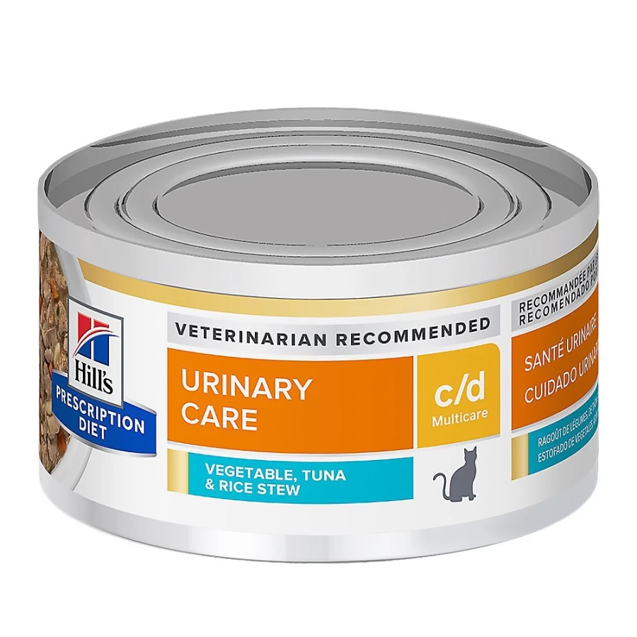 "PetSmart Hill's Prescription Diet c/d Multicare Urinary Care Dry Cat Food - Tuna & Vegetable Stew for Urinary Health"