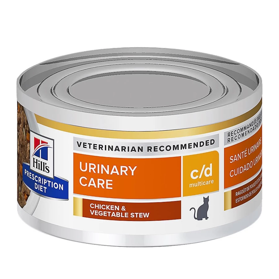 Hill's Prescription Diet c/d Multicare Urinary Care Cat Food - Chicken & Vegetable Stew for Urinary Health | PetSmart
