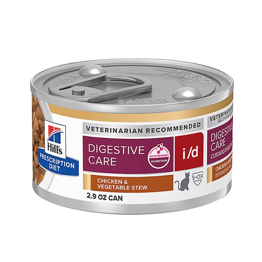 PetSmart Hill's Prescription Diet i/d Digestive Care Cat Food - Chicken & Vegetable Stew for Sensitive Stomachs