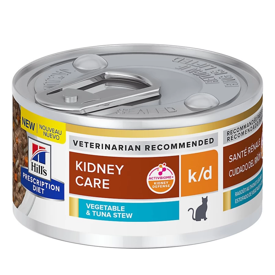 Hill's Prescription Diet k/d Kidney Care Cat Food - Tuna & Vegetable Stew for Kidney Health | PetSmart