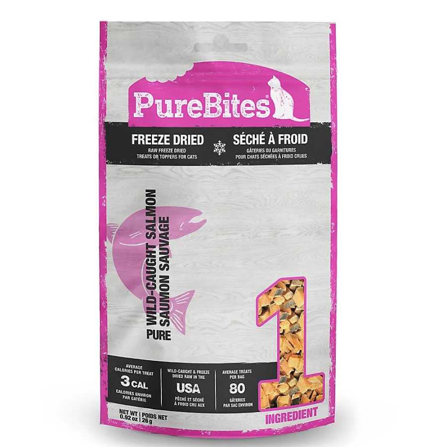 "PetSmart Purebites All Natural Freeze-Dried Salmon Cat Treats – High-Value Pack for Healthy Felines"
