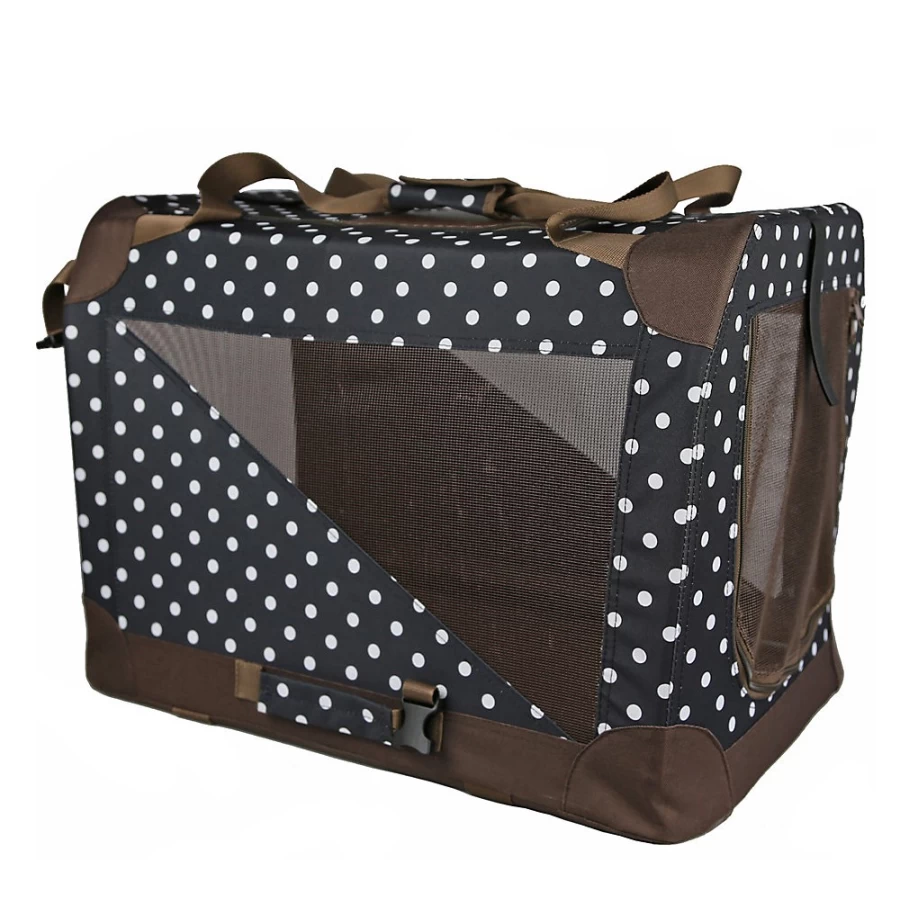 PetSmart Polka Dot Vista View Dog Crate – Stylish & Durable Pet Crate for Home & Travel