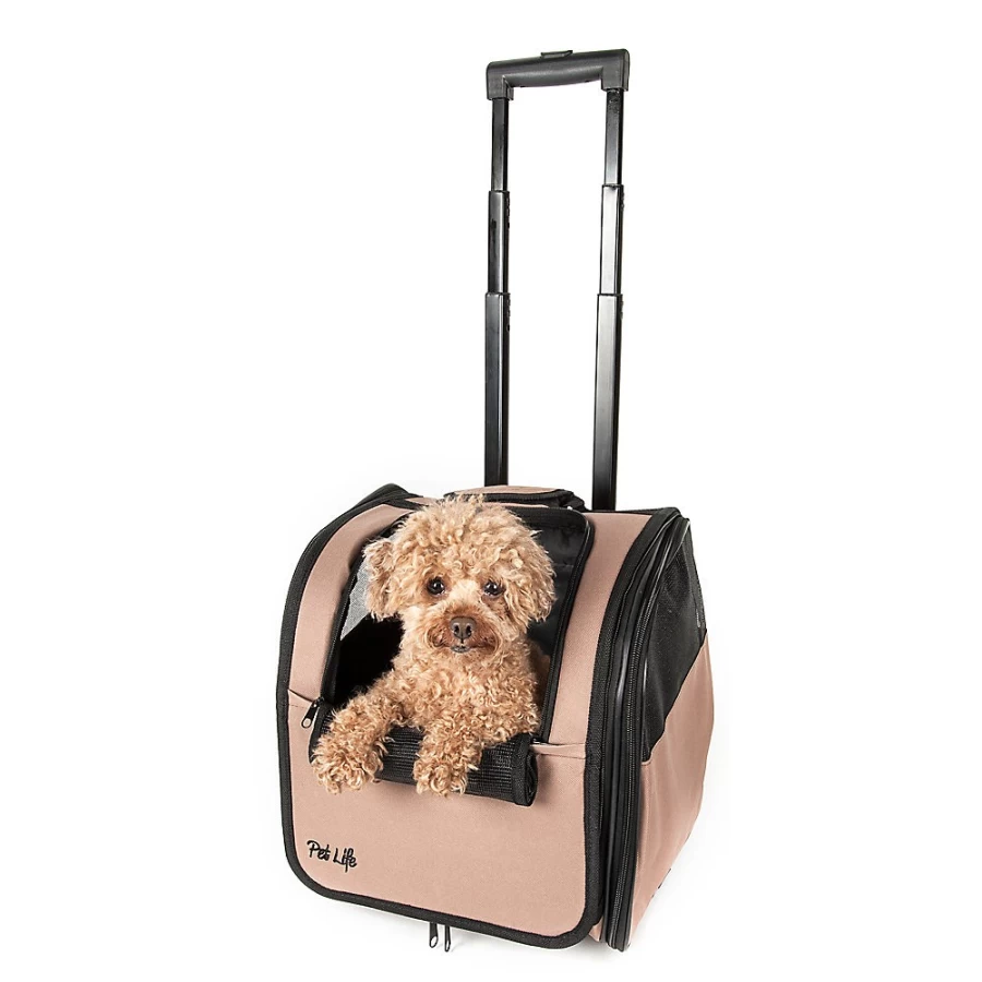 PetSmart Wheeled Pet Carrier for Dogs & Cats - Portable Travel Carrier with Wheels for Easy Transport