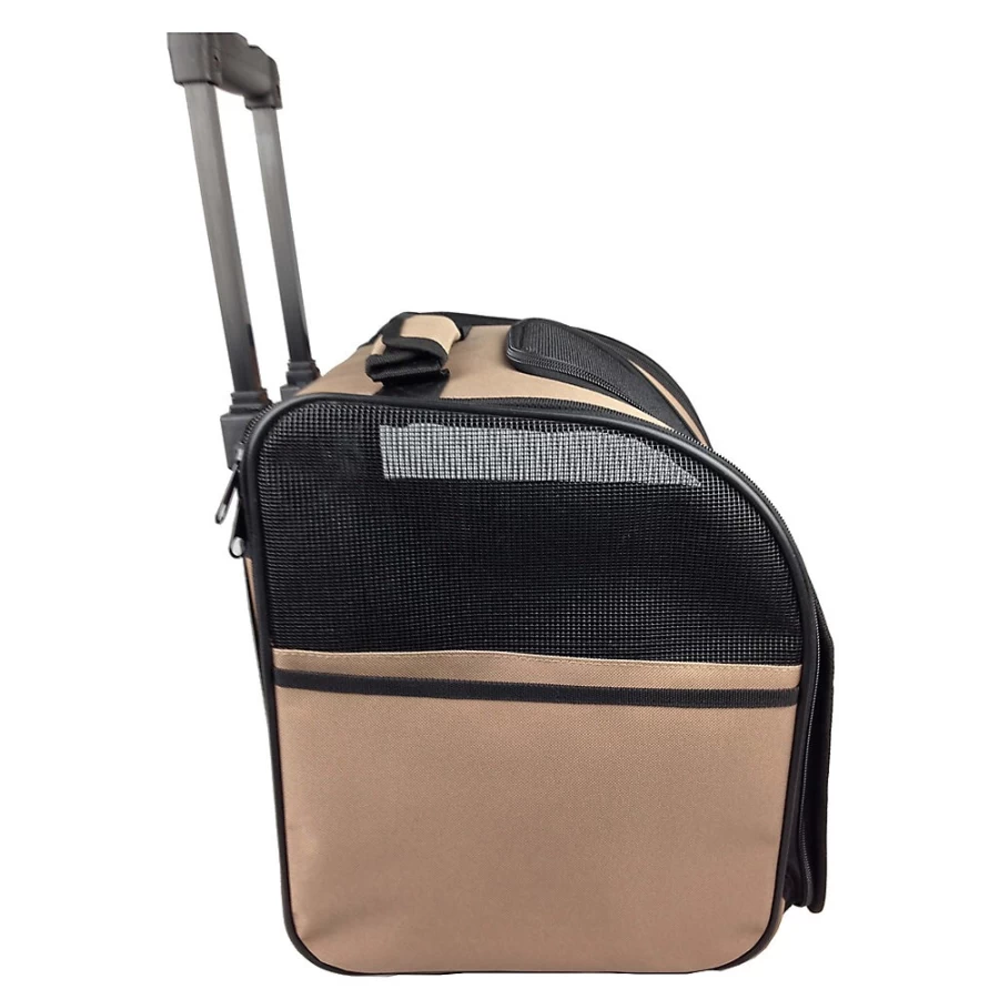 PetSmart Wheeled Pet Carrier for Dogs & Cats - Portable Travel Carrier with Wheels for Easy Transport