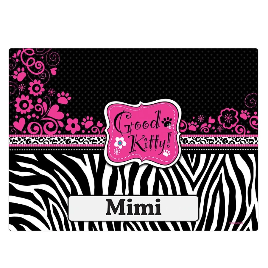 "PetSmart Drymate Personalized Good Kitty Cat Placemat for Pets"