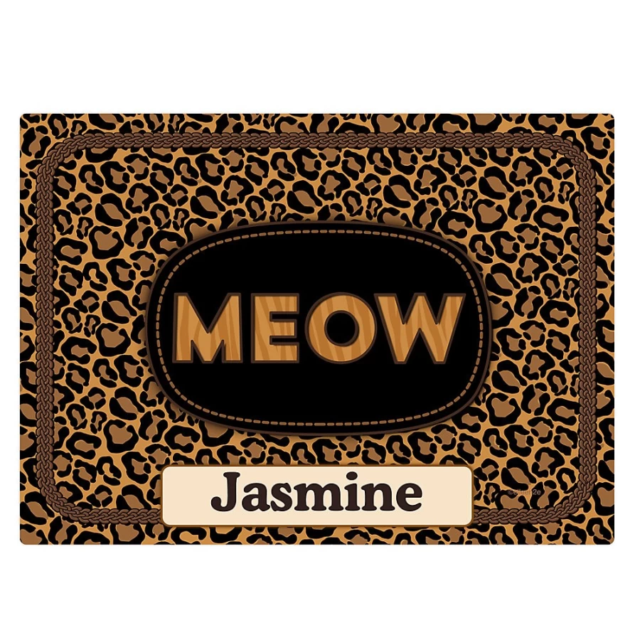 "PetSmart Drymate Meow Custom Cat Litter Mat - Personalized Non-Slip Waterproof Mat for Cats"