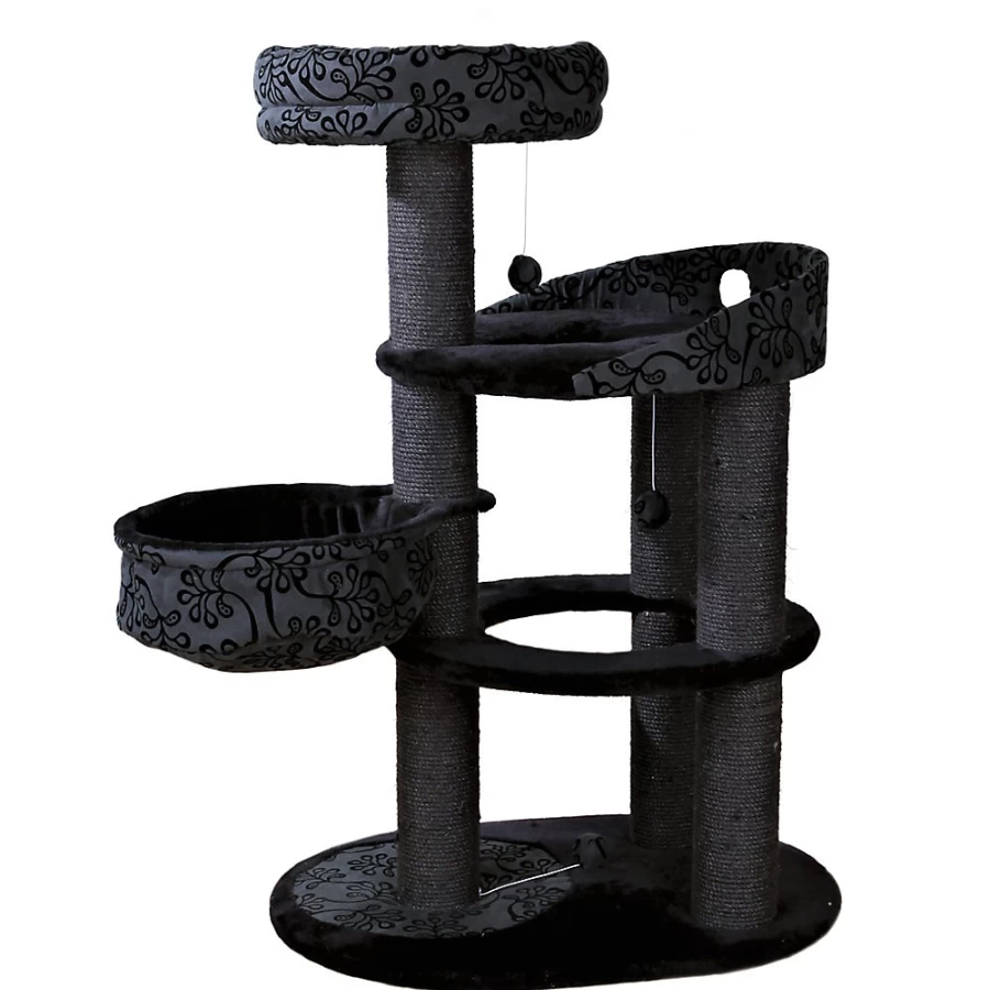 PetSmart TRIXIE 44-inch Filippo Cat Tree for Indoor Cats - Multi-Level Scratching Post with Perches