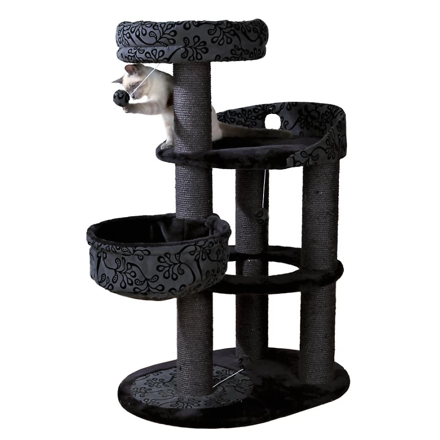 PetSmart TRIXIE 44-inch Filippo Cat Tree for Indoor Cats - Multi-Level Scratching Post with Perches