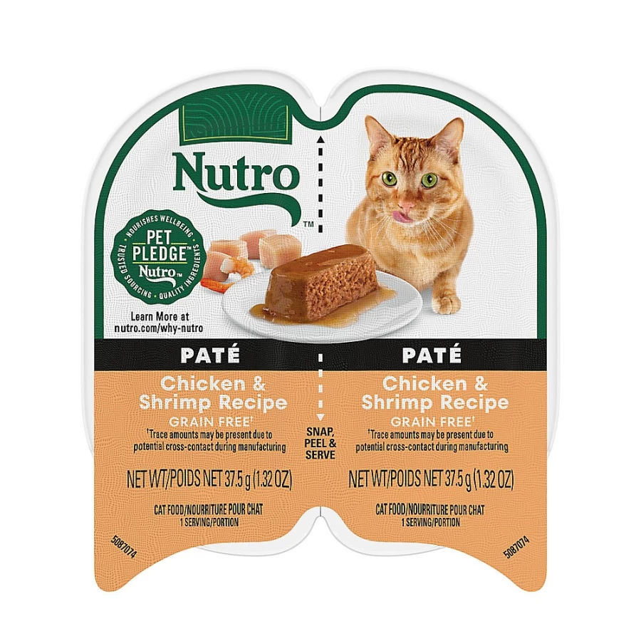 Nutro Perfect Portions Grain-Free Pate Wet Cat Food for Adults - 2.64oz Trays by PetSmart