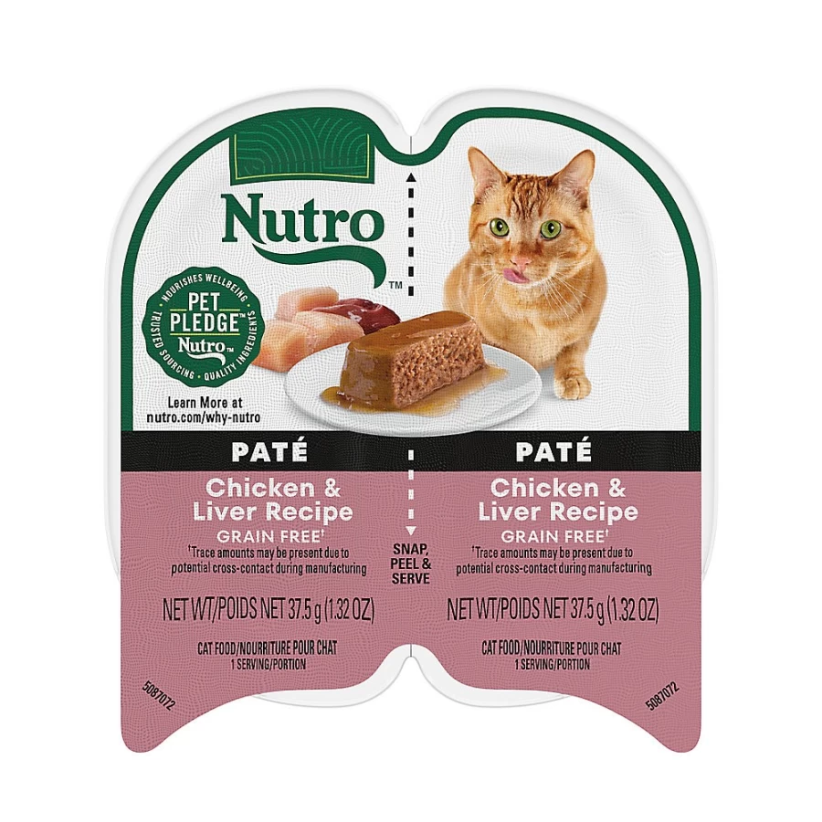 Nutro Perfect Portions Grain-Free Wet Cat Food Pate for Adults - 2.64oz Trays by PetSmart