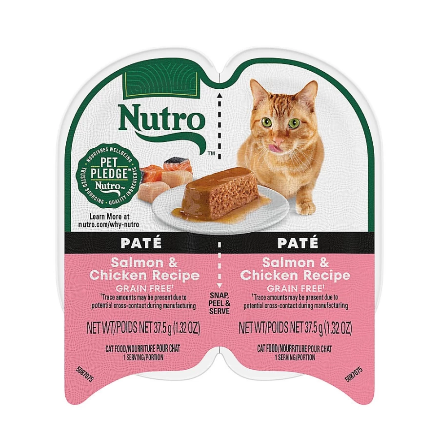Nutro Perfect Portions Grain-Free Pate Wet Cat Food for Adults - 2.64oz Trays by PetSmart | High-Protein, Natural Ingredients