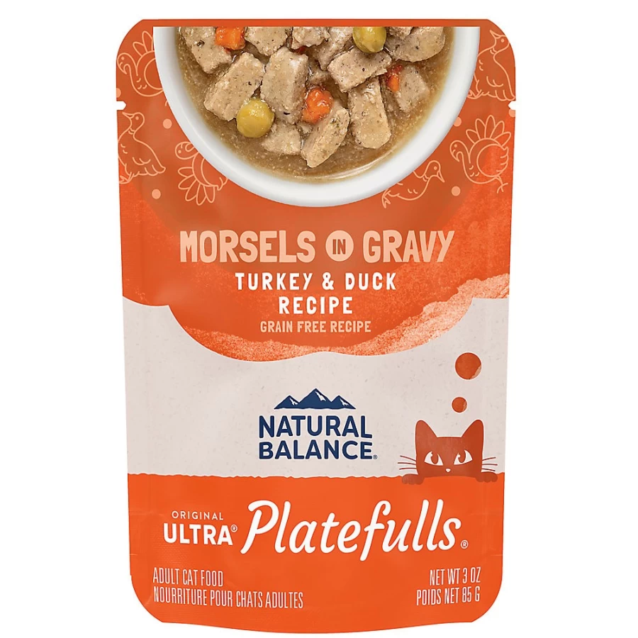 PetSmart Grain-Free Natural Balance Platefulls Indoor Adult Cat Food with Turkey & Duck Recipe