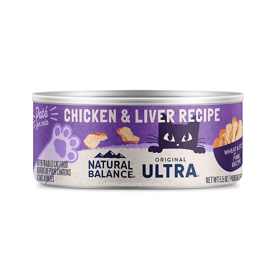 PetSmart Natural Balance Ultra Premium Cat Food - Chicken Liver Pate for Optimal Feline Nutrition