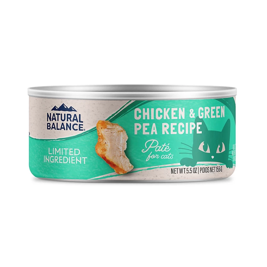 PetSmart Natural Balance Grain-Free Limited Ingredient Cat Food - Chicken & Green Pea Recipe for Sensitive Stomachs
