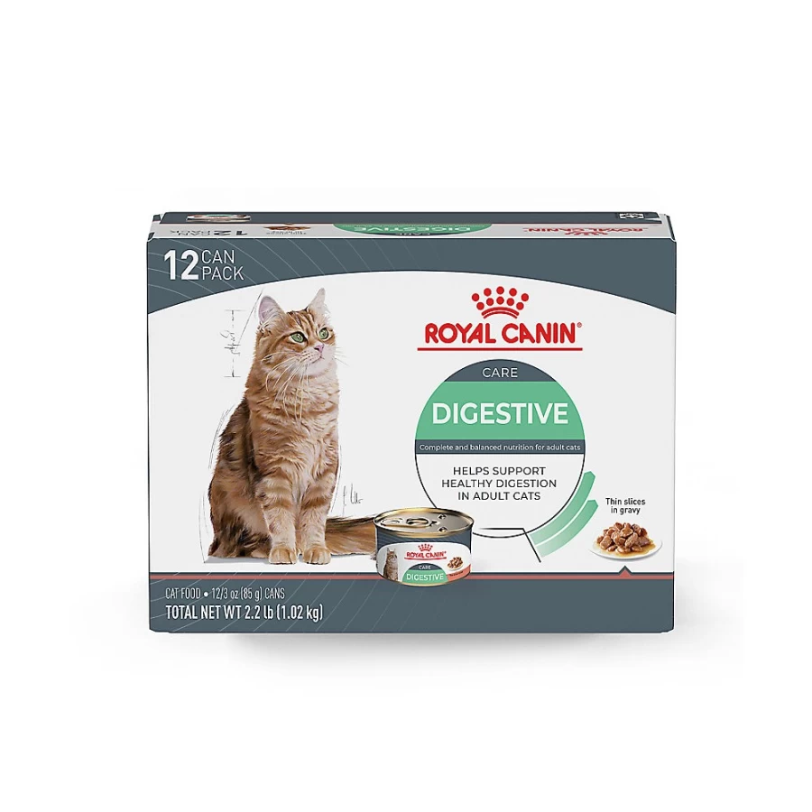 "Royal Canin Digestive Care Sensitive Thin Slices in Gravy Wet Cat Food, 3 oz Cans (12-Pack) | PetSmart"
