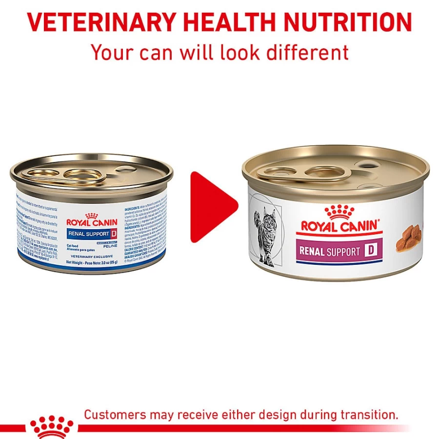 "PetSmart Royal Canin Veterinary Diet Adult Renal Support Cat Food - 3 oz Canned Wet Food in Gravy for Kidney Health"