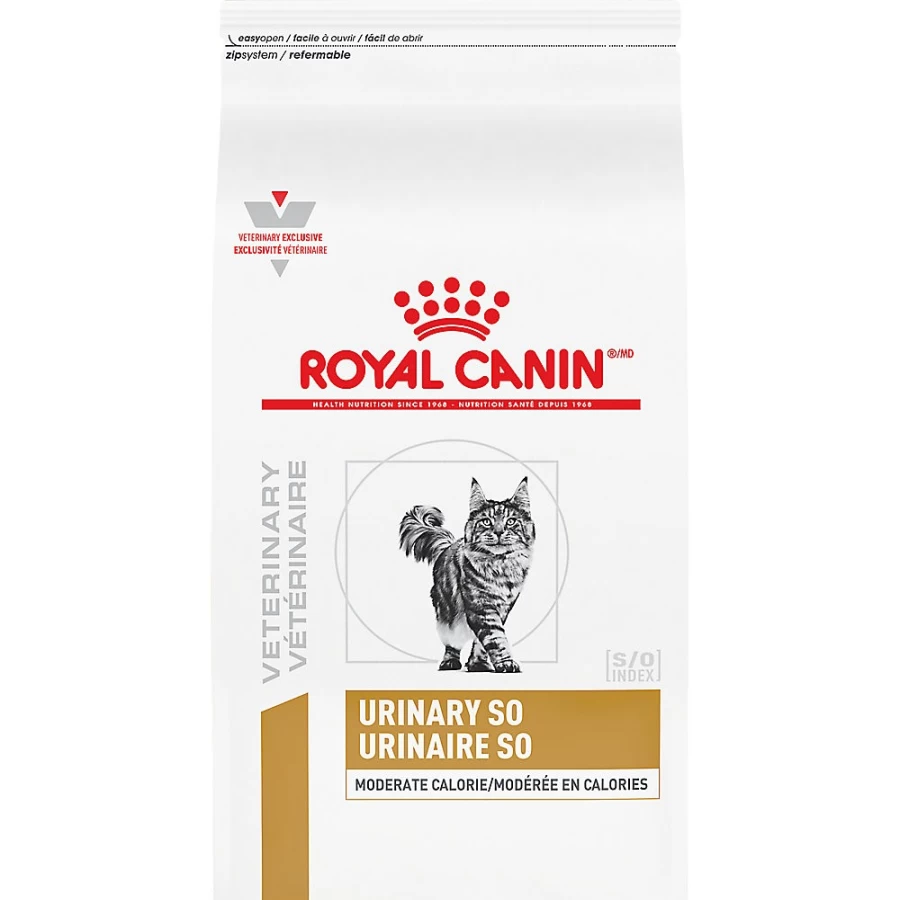 "Royal Canin Veterinary Diet Urinary SO Moderate Calorie Dry Cat Food for Adult Cats - PetSmart"