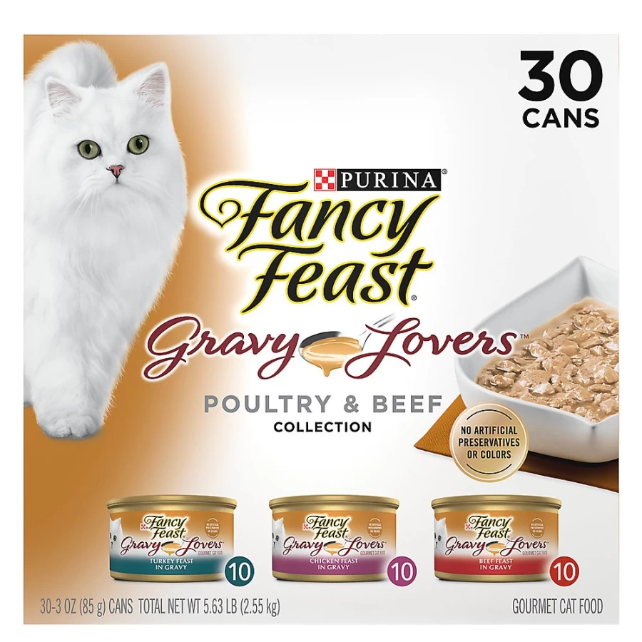 PetSmart Fancy Feast Gravy Lovers Wet Cat Food for All Life Stages - 6.66 lb. Pack, Vitamin-Enriched Pate