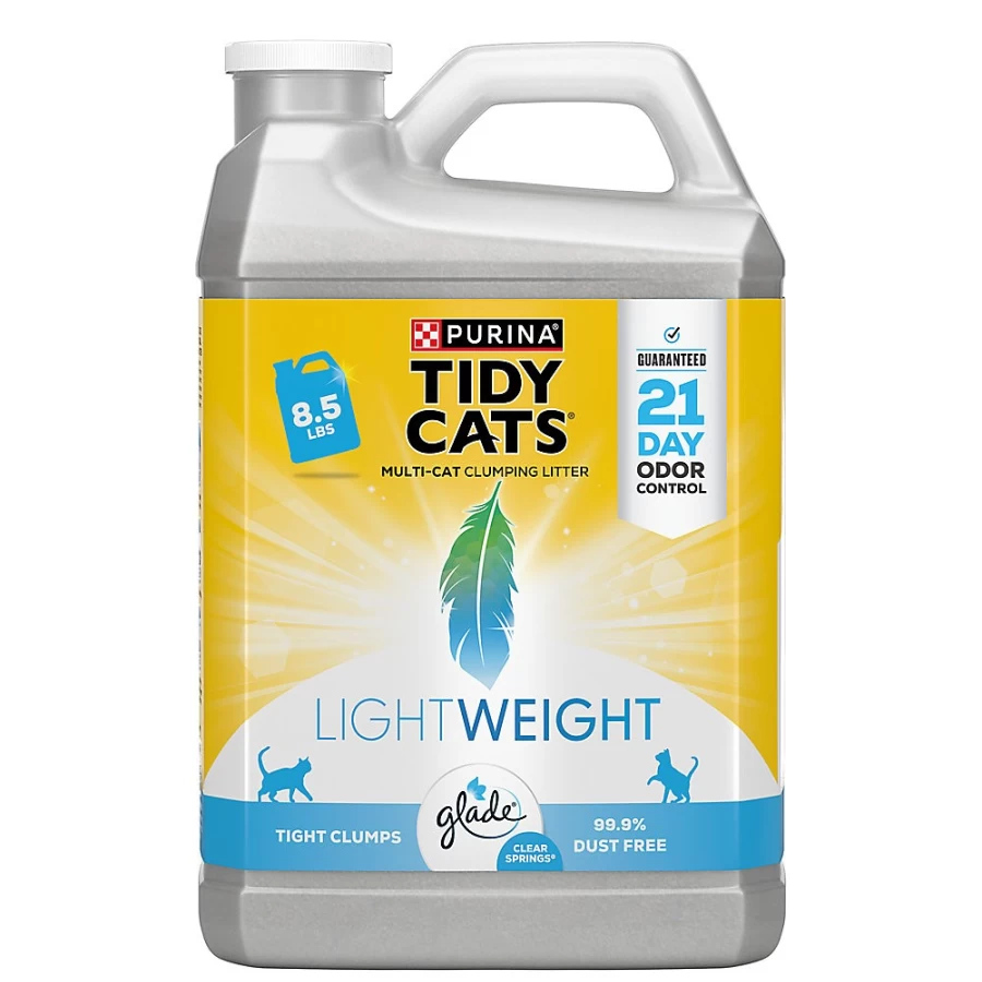 Purina Tidy Cats Lightweight Clumping Clay Cat Litter with Glade Clear Springs Scent for Multi-Cat Households | PetSmart