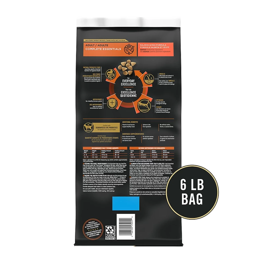 Purina Pro Plan Grain Free Adult Dry Cat Food - Natural Salmon & Egg Recipe by PetSmart | High Protein, No Artificial Flavors